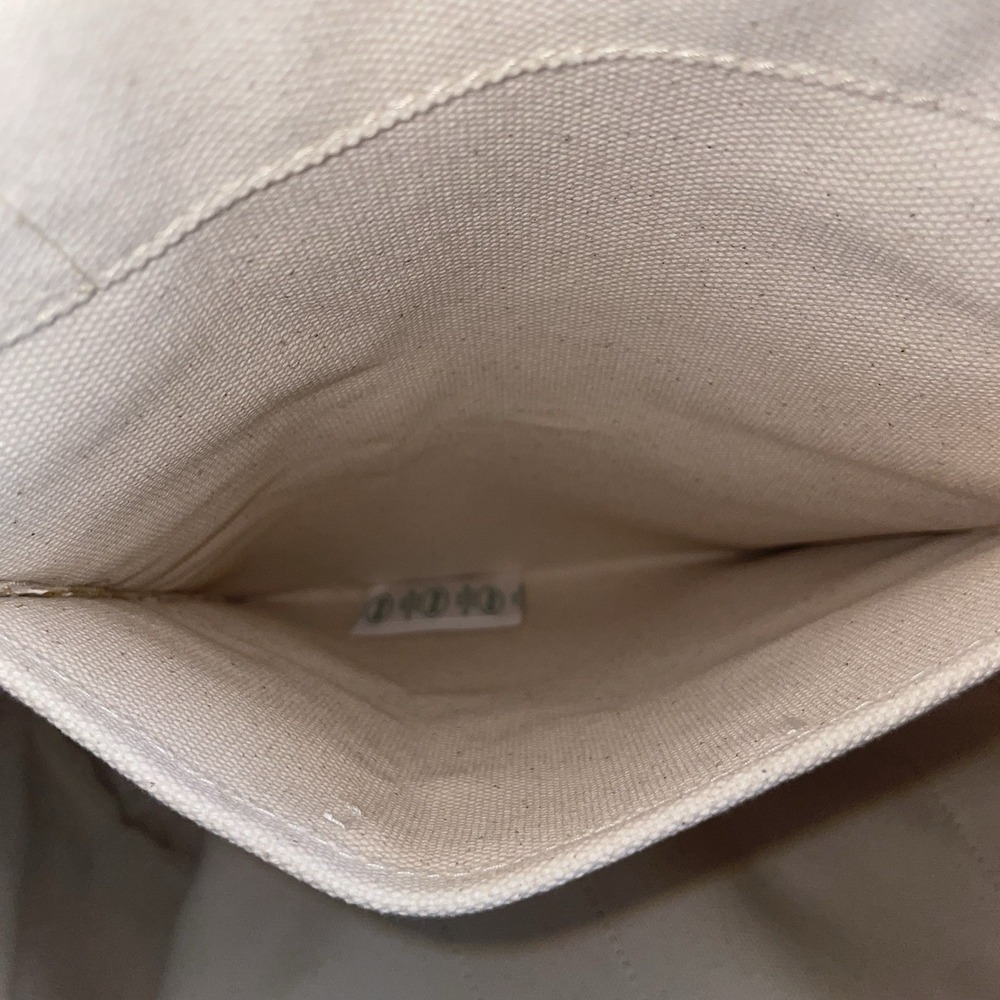 Le Bar Marche NWOT La Plage Double Handle Beach Pool Travel Packable Tote White - Picture 12 of 12